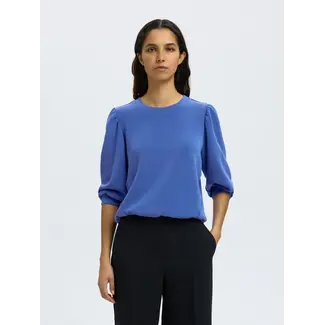 Selected Femme TENNY SWEAT TOP Dazzling Blue