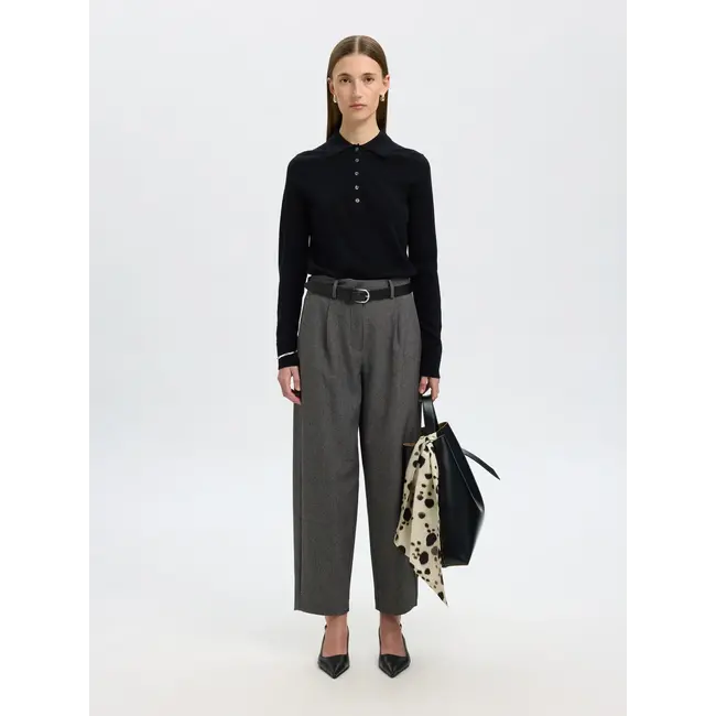 ALMA BARREL PANTS Black Structure