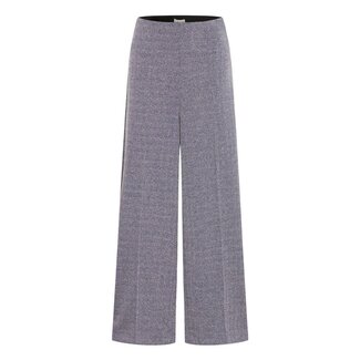 ICHI KATE JACQUARD LONG PANTS Patriot Blue