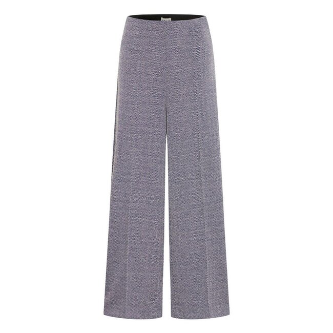 KATE JACQUARD LONG PANTS Patriot Blue