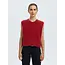 Selected Femme LULU BUTTON VEST Equestrian Red