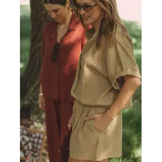 Les Soeurs MERCER BLOUSE Olive