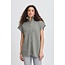 ICHI DUCIE ZIP WAISTCOAT Grey Melange