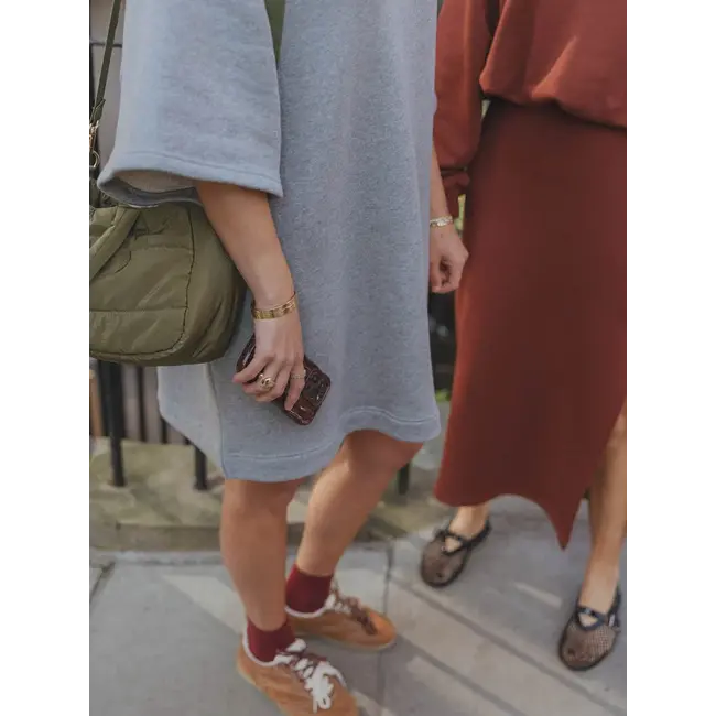 MAE DRESS Mid Grey Melange