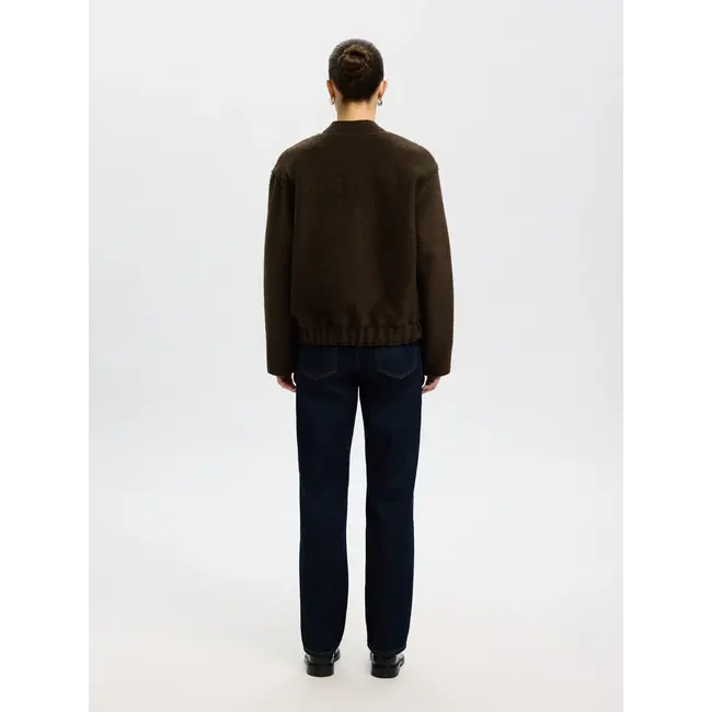 REIGN WOOL BLEND BOMBER Delicioso Melange