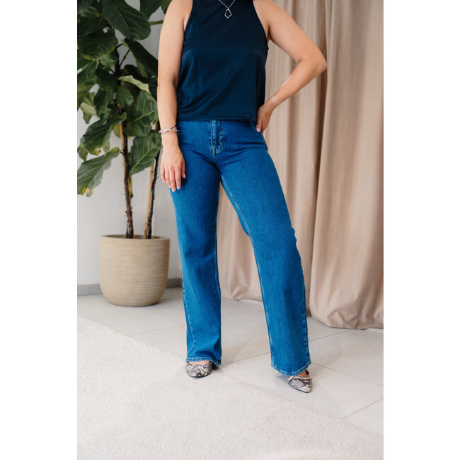 BEA WIDE DENIM Medium Blue