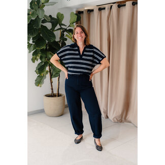 ICHI HEZANO PANTS Dark Navy