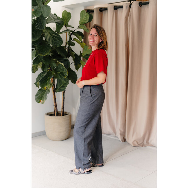 ALMA BARREL PANTS Black Structure