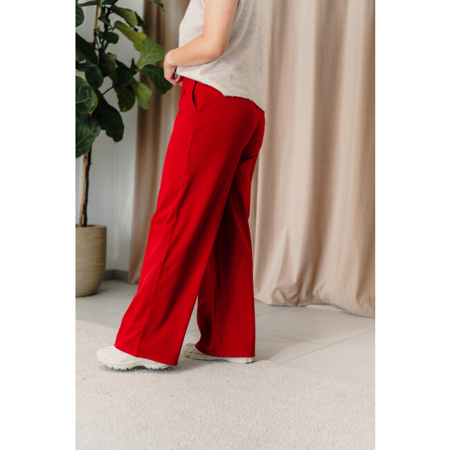 KATE LONG PANTS Red Dahlia