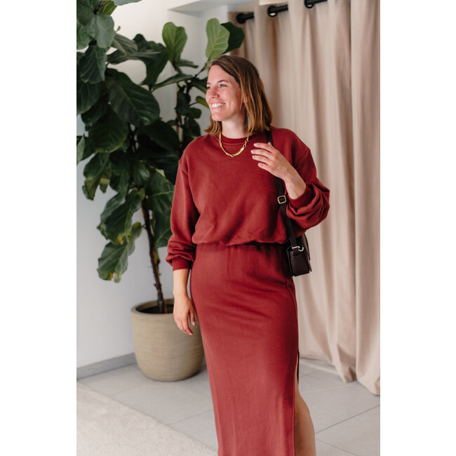 METZ SWEATER Bordeaux