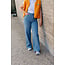 ERINA STRAIGHT PANTS Medium Blue Denim