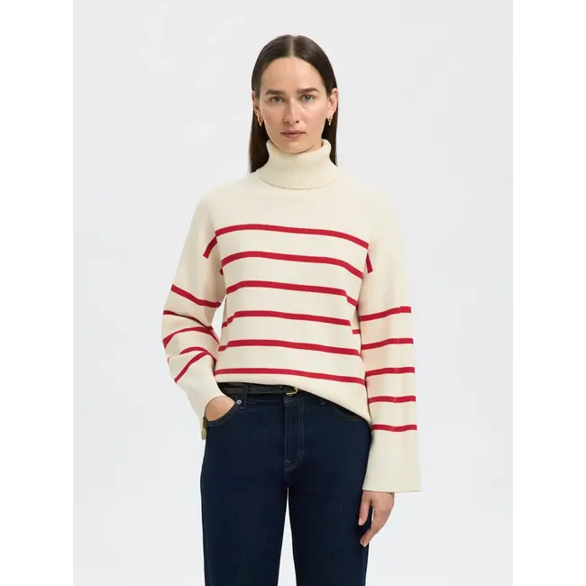 KAMMA ROLL NECK Birch Equestrian Red