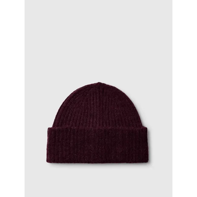 LULU WOOL BEANIE Fig Melange