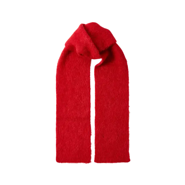 FIONA ALPACA BLEND SCARF Equestrian Red