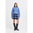 ICHI WOOLY SKIRT Navy Peony