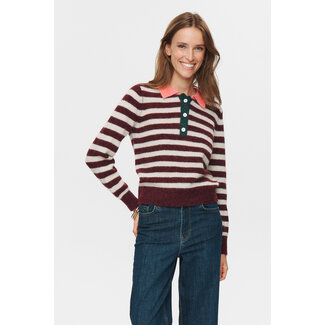 NÜMPH CIARA STRIPE PULLOVER Winetasting