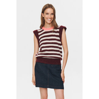 NÜMPH CIARA STRIPE VEST Winetasting
