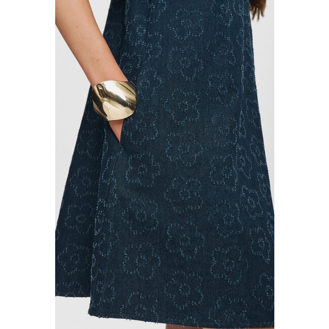 MILLEY DRESS Dark Blue Denim