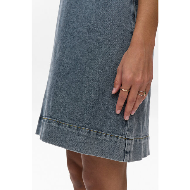 TORONTO DRESS Medium Blue Washed Denim