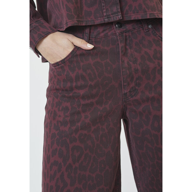 LEO WIDE PANTS Winered