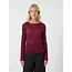 YAS CARA LACE TOP Tibetan Red