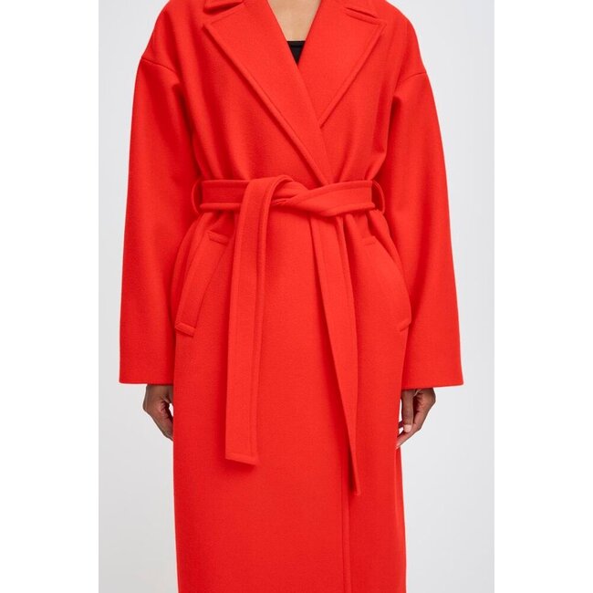 JANNET COAT Fiery Red
