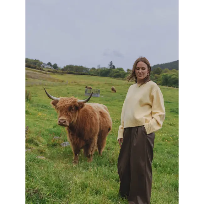 MARIE VEGAN LEATHER PANTS Brown