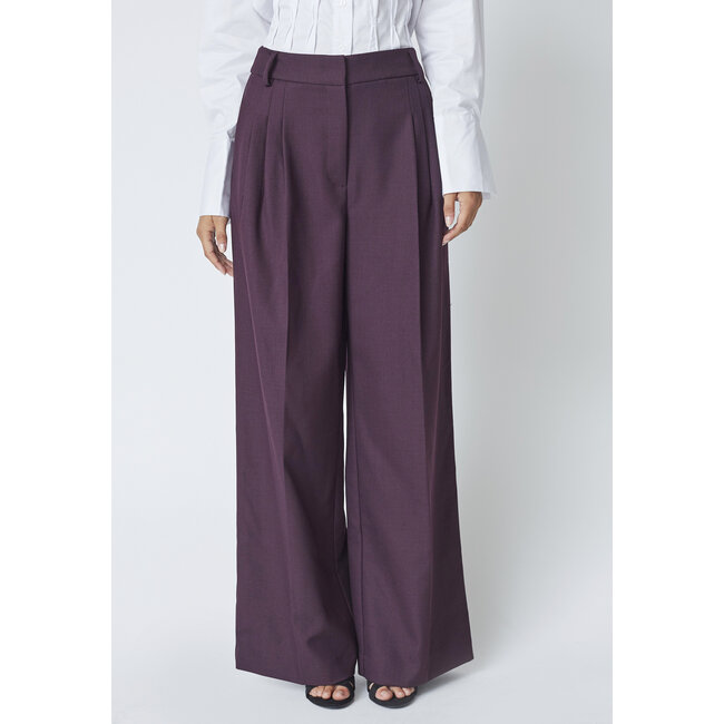 ALMIRA PLEAT PANTS Plum