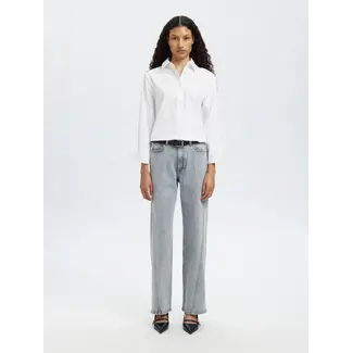 Selected Femme ROSA TWISTED JEANS Light Grey