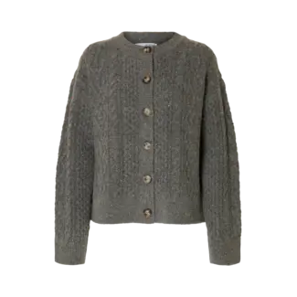 Selected Femme NELLY KNIT CARDIGAN Medium Grey