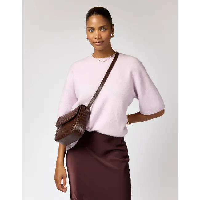 NINA BAG Chocolate Croco