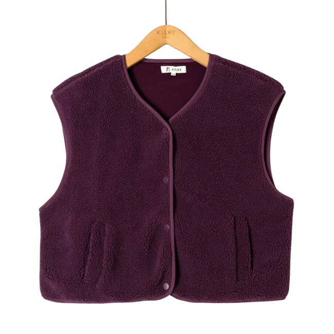 TEDDY WAISTCOAT Prune