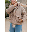 WILLOW SHORT JACKET Taupe Gray