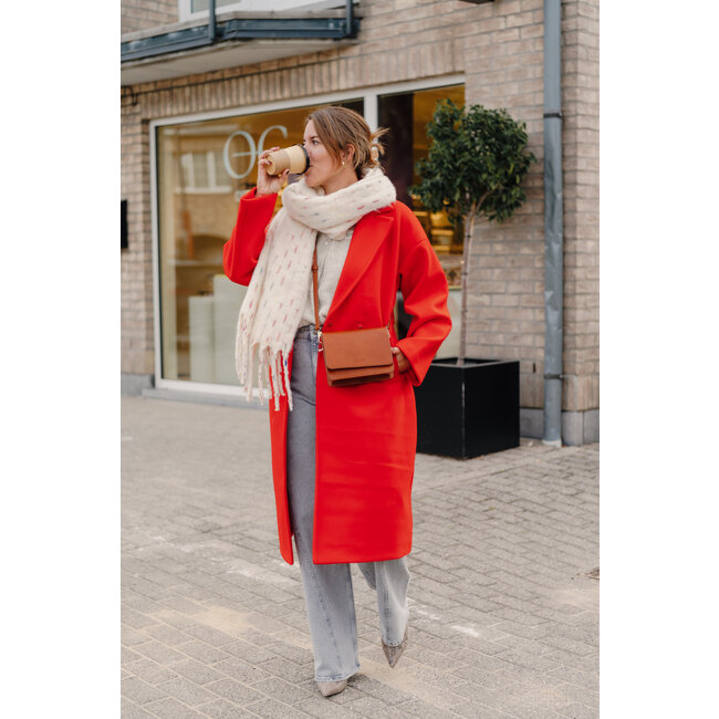 JANNET COAT Fiery Red