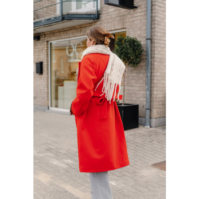 JANNET COAT Fiery Red