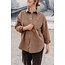 My Essential Wardrobe MALO SHIRT Tobacco Brown Washed