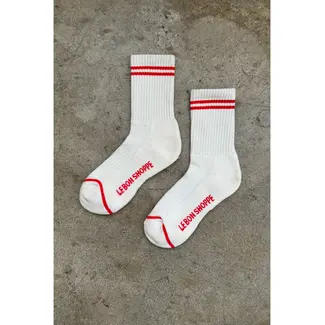 Le Bon Shoppe BOYFRIEND SOCKS Clean White