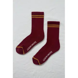 Le Bon Shoppe BOYFRIEND SOCKS Cardinal