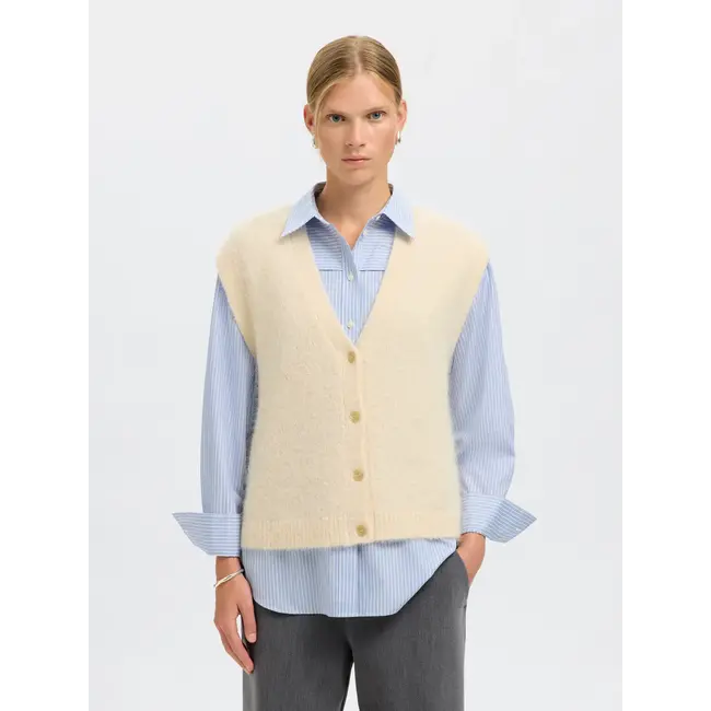 GABELLA KNIT VEST Birch