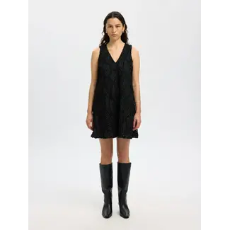 Selected Femme SABINE SHORT DRESS Black