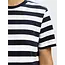 ESSENTIAL STRIPED BOXY TEE Dark Sapphire