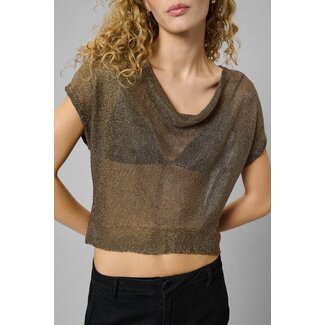 My Essential Wardrobe OLLY KNIT TOP Black Amber