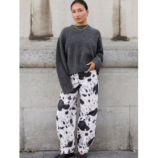 Les Soeurs CHUCK BALLOON DENIM Cow Print
