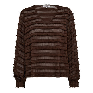 Co Couture SIVA BLOUSE Dark Brown