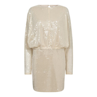 Co Couture SERAFIN SEQUIN DRESS Champagne