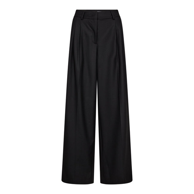 SIBELLE PLEAT PANTS Black