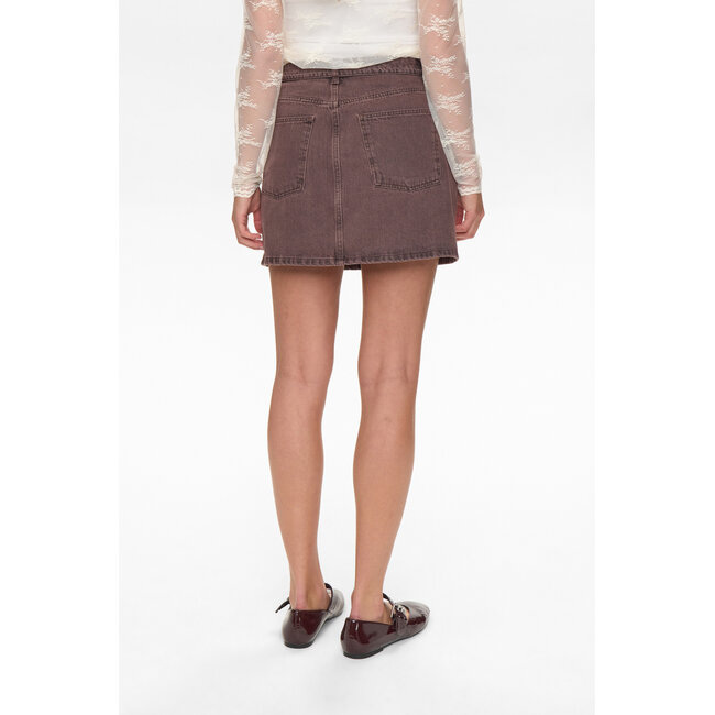 BROOKLYN SKIRT Black Coffee Washed
