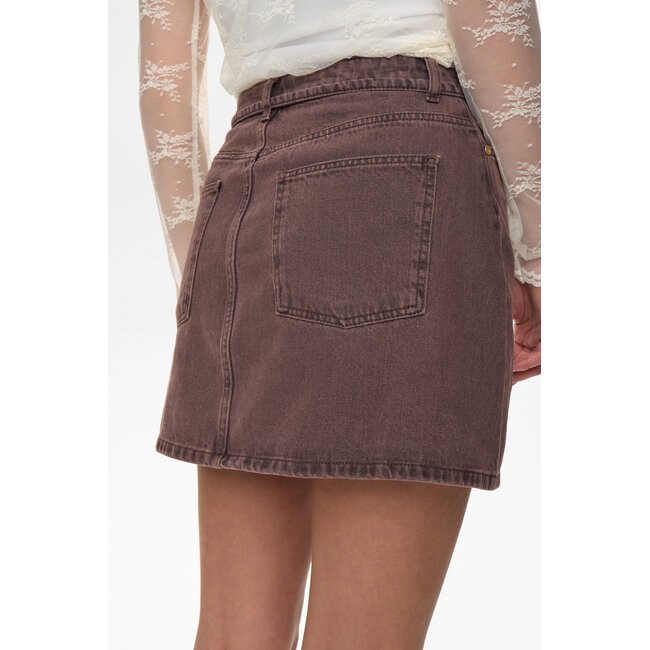 BROOKLYN SKIRT Black Coffee Washed