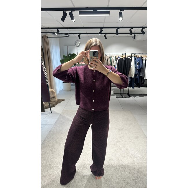 RIETTE RIB CARDIGAN Winetasting