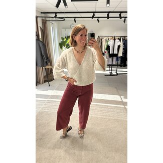 American Vintage YMOBAY JEANS Bordeaux